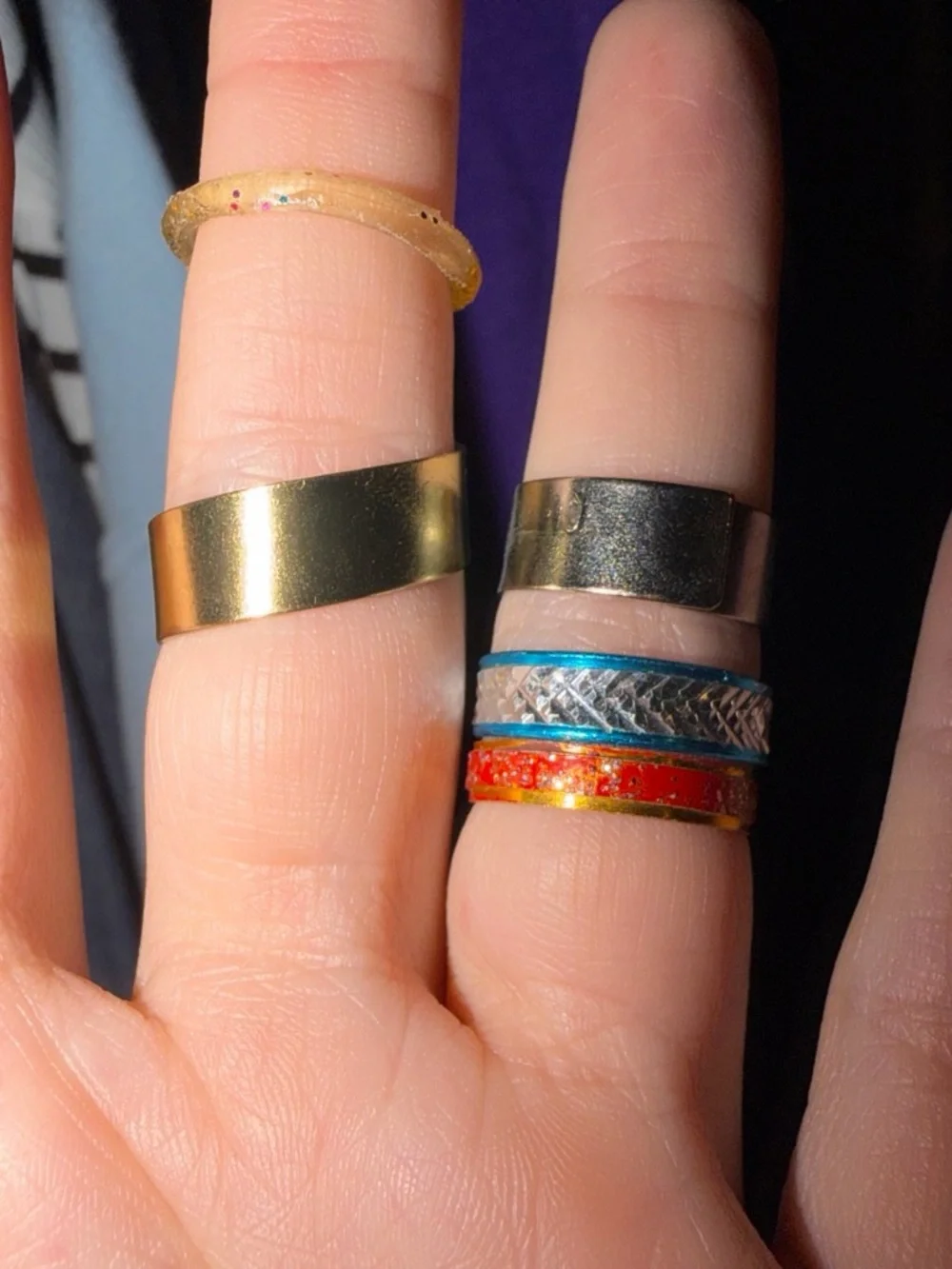 5 piece kids ring set